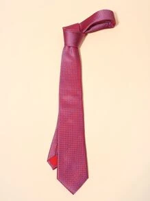 Men Embroidered Detail Tie - Multicolor - View 2