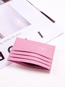 Thẻ ID cầm tay mỏng nhẹ dập nổi họa tiết cá sấu làm quà tặng sinh nhật kỷ niệm ngày lễ tình nhân cho nữ, cô gái tuổi teen cho sinh viên đại học, học sinh trung học, thẻ ID cầm tay nhẹ cho nhân viên văn phòng cho nữ, cho ngày lễ kỷ niệm làm quà tặng sinh nhật, ví màu hồng nóng bỏng, đồ dùng học tập, quà tặng giáo viên, giá để thẻ trở lại trường, giá để thẻ, ví đựng danh thiếp, giá để thẻ tín dụng, giá để thẻ cho phụ nữ, ví mini cho phụ nữ, ví đựng thẻ - Hồng - Xem 2