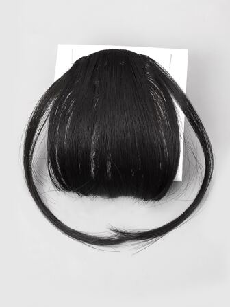 夾片直筒合成纖維頭髮劉海帶鬢角