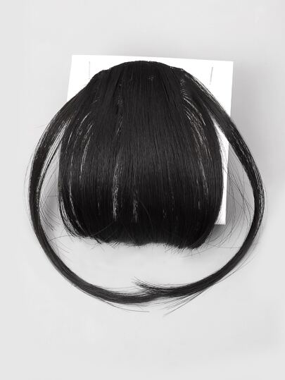 夾片直筒合成纖維頭髮劉海帶鬢角