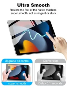 3pcs/Set 9H High-Aluminum Steel Tempered Film Protector Compatible With Ipad, Anti-Scratch Anti-Drop, Compatible With IPad Pro, IPad Air 3, IPad 5, IPad 6, IPad Air/Pro 11, IPad Air/Pro 13 Waterproof Shockproof Anti-Fingerprint Full Cover - Clear - View 7
