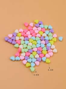 100入組隨機色愛心設計DIY首飾配件 - 彩色 - 查看 3