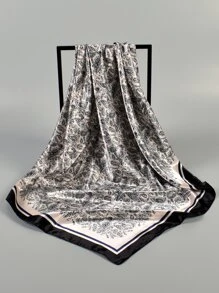 1 件纯色佩斯利图案女式头巾印花女式围巾女士头巾时尚头巾头巾、发带、头带非常适合装扮您的外观