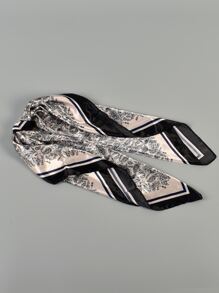 1 件纯色佩斯利图案女式头巾印花女式围巾女士头巾时尚头巾头巾、发带、头带非常适合装扮您的外观