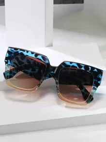 Kính thời trang gọng đồi mồi Gradient, Kính thời trang cho kỳ nghỉ hè trên bãi biển, ngoài trời, du lịch - Màu xanh lam - Xem 1