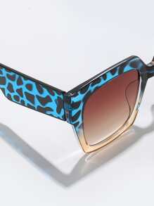 Kính thời trang gọng đồi mồi Gradient, Kính thời trang cho kỳ nghỉ hè trên bãi biển, ngoài trời, du lịch - Màu xanh lam - Xem 4