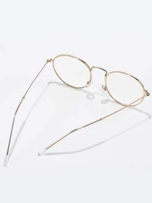 金属框架女士时尚设计眼镜 - 無色 - 查看 3