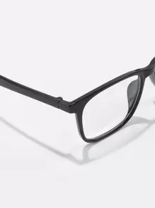 Unisex Plastic Square Fashion Computer/Reading/Gaming/TV/Phone Glasses, Fashionable Eyeglasses Frame - Clear - View 4