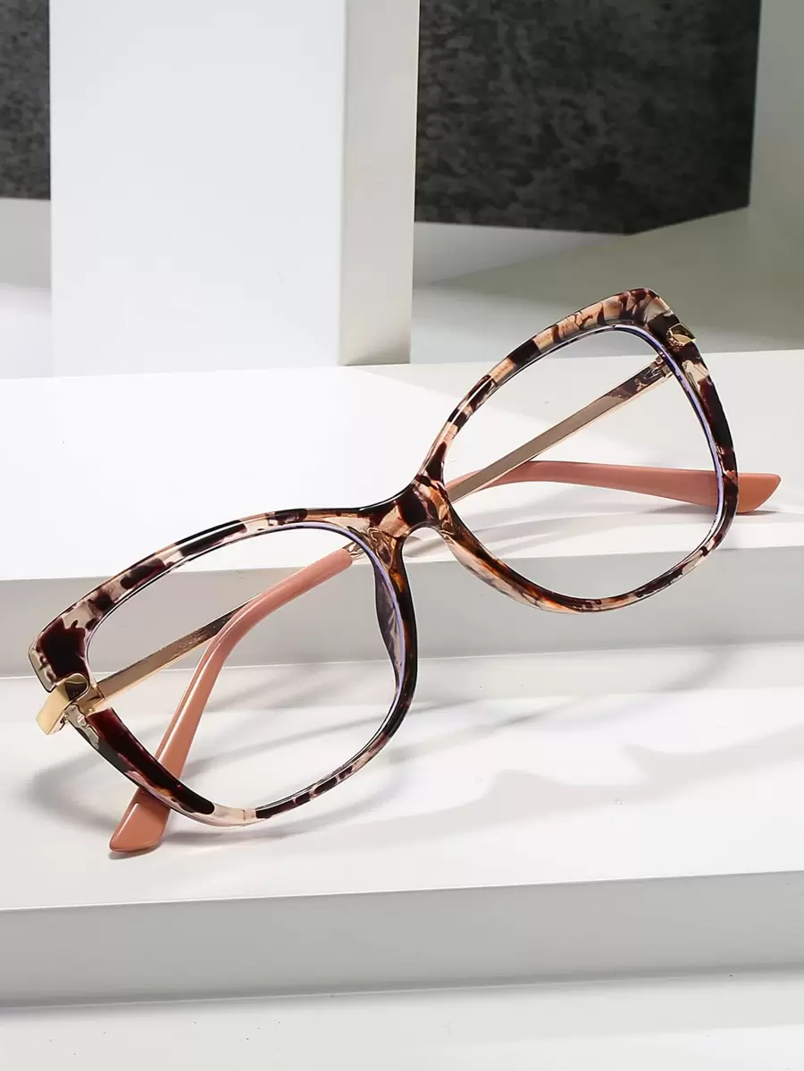 猫眼女士时尚设计眼镜 - 彩色 - 查看 1