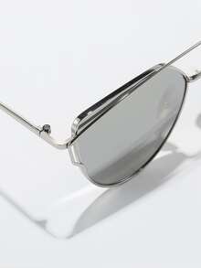 女士简约奢华时尚全框眼镜，日常休闲 - 白色 - 查看 4