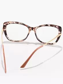 猫眼女士时尚设计眼镜 - 彩色 - 查看 3
