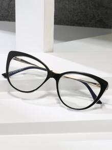 Cat Eye Eyeglasses Clear Glasses Accessories - Clear - View 1