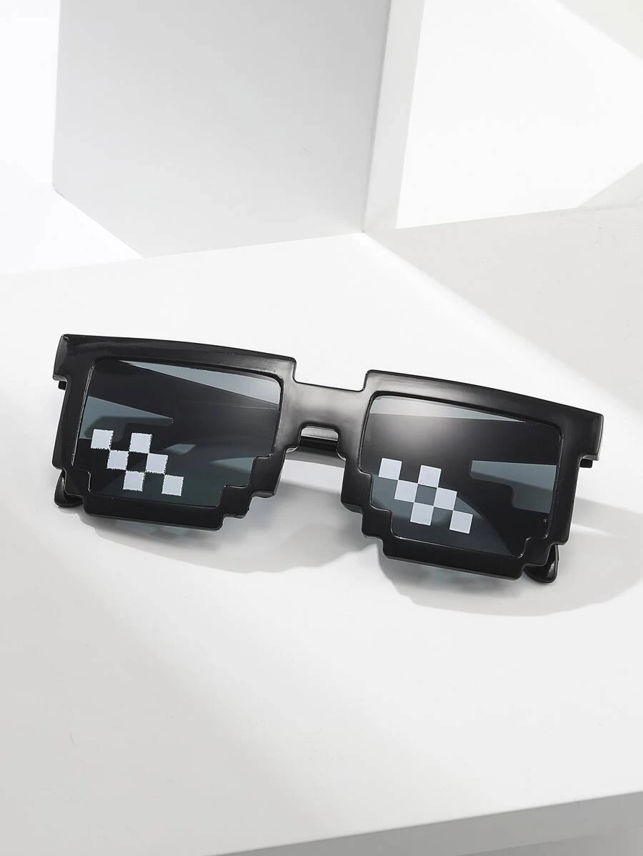 Acrylic Frame Tinted Lens Fashion Glasses For Summer Beach Vacation,Outdoor,Travel - Grey - View 1