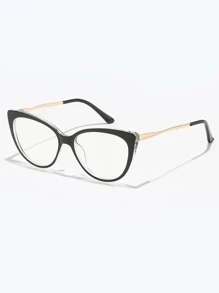 Cat Eye Eyeglasses Clear Glasses Accessories - Clear - View 2