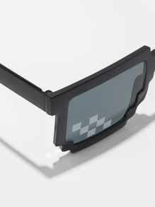 Acrylic Frame Tinted Lens Fashion Glasses For Summer Beach Vacation,Outdoor,Travel - Grey - View 4