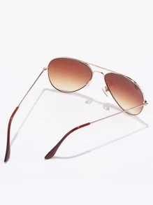 Classic Pilot Fashion Glasses Beach Accessories For Women Glasses Shades - Brown - View 4