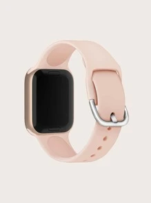 Dây đeo đồng hồ bằng silicon rắn tương thích với Apple Watch - Hồng - Xem 2