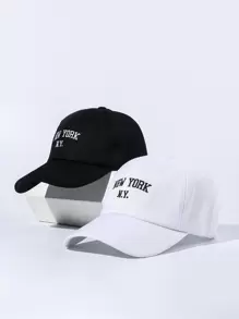 2入組紐約N.Y棒球帽，適合戶外活動，男女皆宜