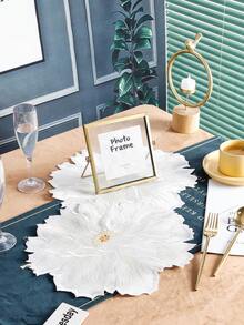 1 miếng dán hình bông hoa dệt kim - trắng - Xem 8