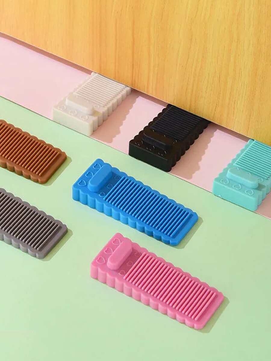 3 cái Nút chặn cửa màu ngẫu nhiên - Nhiều màu - Xem 1