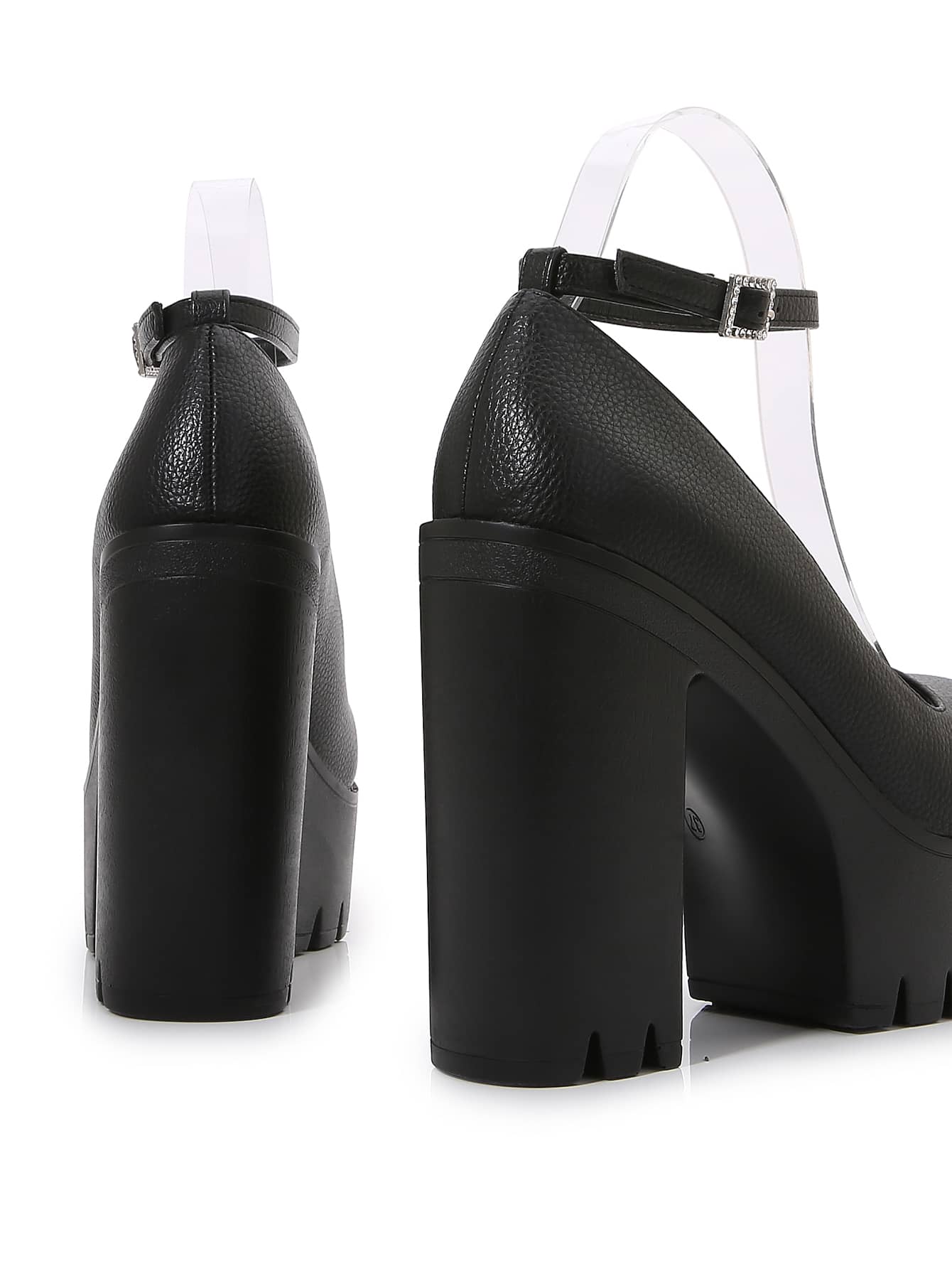 Minimalist Ankle Strap Platform Court Pumps SHEIN USA