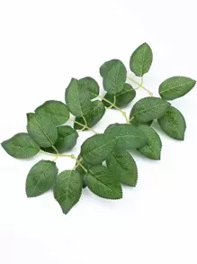 20/60/100pcs Artificial Plants Silk Roses Leaves Plastics Plants Bridal Bouquet Valentine's Day Fake Plants Wedding Decoration DIY Wreath Material, Bride Holding Wrist Flower Decoration Accessories, Wedding Car Decoration, Lintel Arch Decoration, Home, Dining Room, Bedroom, Vase Decoration, Birthday Party Decoration Materials New Year Gifts