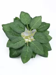 20/60/100pcs Artificial Plants Silk Roses Leaves Plastics Plants Bridal Bouquet Valentine's Day Fake Plants Wedding Decoration DIY Wreath Material, Bride Holding Wrist Flower Decoration Accessories, Wedding Car Decoration, Lintel Arch Decoration, Home, Dining Room, Bedroom, Vase Decoration, Birthday Party Decoration Materials New Year Gifts
