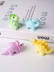 4 piezas Regalos óptimos de artesanía de decoración con diseño de dinosaurio - Ver 2