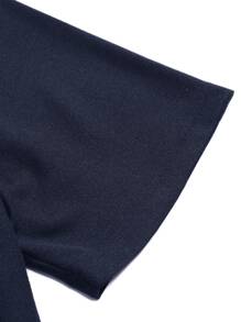 Manfinity Homme 男士鹿角圖案POLO衫 - 藏蓝色 - 查看 4