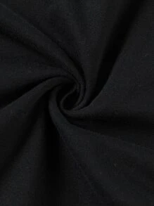 Falda de longitud media casual y cómoda para niña preadolescente para el verano - Negro - Ver 6