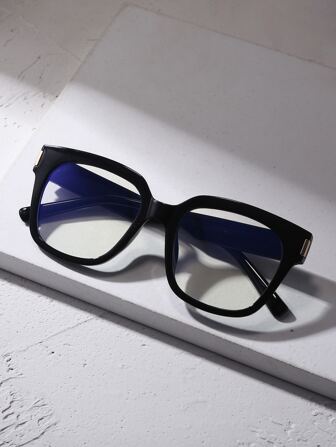 1 st Dammode Fyrkantiga Minimalistiska Glasögon, Vardagskläder
