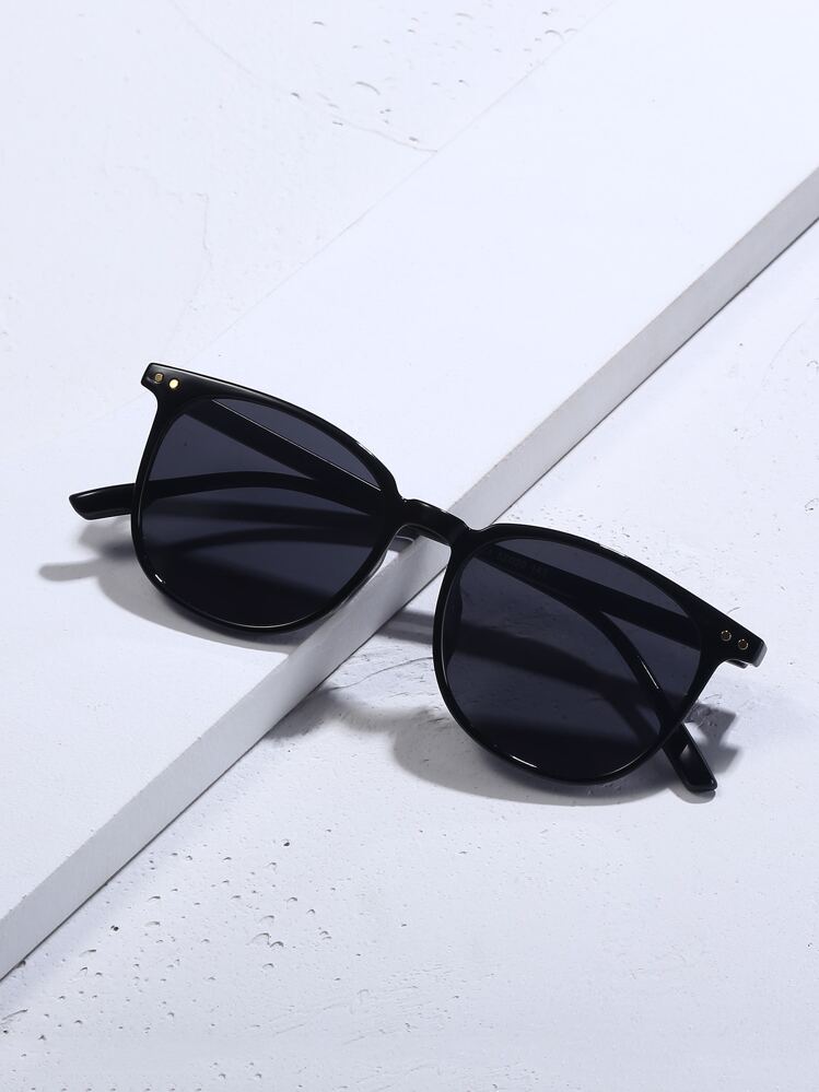 Kính mát nhựa gọng vuông cổ điển, Unisex, Phong cách cổ điển thời trang, Du lịch ngoài trời Kỳ nghỉ bãi biển Kính râm bảo vệ tia UV Kính râm bãi biển Phụ kiện bãi biển cho phụ nữ Kính râm Kính râm thời trang Trang phục thanh lịch Chuyến đi chơi gia đình Du lịch Kỳ nghỉ Ngày lễ - màu đen - Xem 2