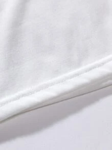 Manfinity Men Leaf & Japanese Letter Graphic Tee - White - View 3