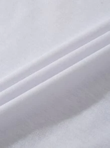 INAWLY Camiseta con estampado de Auricular con corazón - Blanco - Ver 5