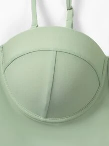 SHEIN Swim 夏季随机热带和菠萝印花聚拢连体泳衣 - 彩色 - 查看 6