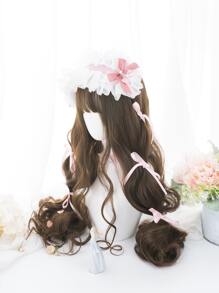 alicegarden 1 Piece Synthetic Heat-Resistant, Long  Wavy Hair Wig, With Bangs In Chocolate Brown Wigs, 26 Inches Long, Fully Machine Woven Daily Natural Realistic Wig Christmas Y2k(Excluding Accessories) - Chocolate Brown - View 4