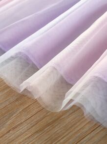 Đầm bé gái Tương phản Mesh Xù Ombre Hấp dẫn - Màu Lilac Tím - Xem 4