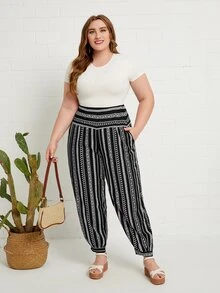 EMERY ROSE Pantalones con estampado floral