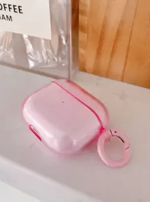 1 Stück Multi-Farbiger transparenter + kreisförmiger Ring Fall-Resistant Ohrschalen Hülle kompatibel mit AirPods 1/2/3/4/Pro/Pro 2. Generation Bluetooth Kopfhörer Schutzhülle