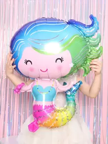 2 quả bóng trang trí hình nàng tiên cá, Giáng sinh - Nhiều màu - Xem 1