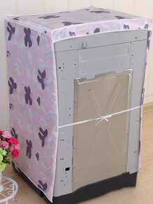 1 件蝴蝶图案洗衣机罩、袋子、收纳袋、储物袋 - 紫色 - 查看 4