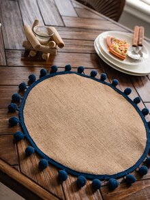 Pom Pom Decor Table Runner - Multicolor - View 5