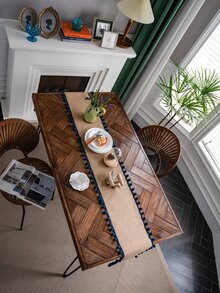 Pom Pom Decor Table Runner - Multicolor - View 6