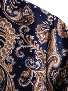 Manfinity RSRT Nam In hoa Paisley Nút Lên Áo sơ mi - Nhiều màu - Xem 7