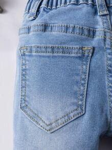 Baby Slant Pocket Denim Shorts