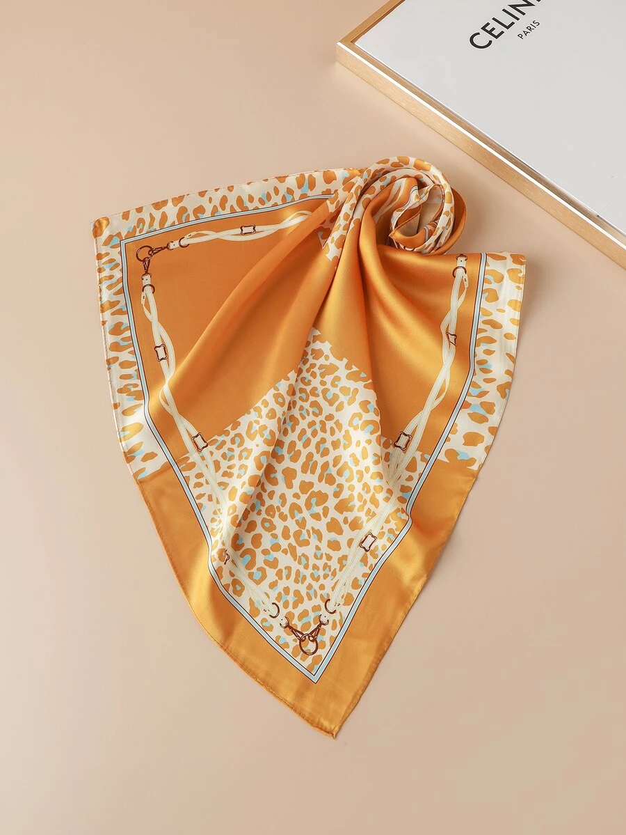 Leopard Print Bandana - Multicolor - View 1