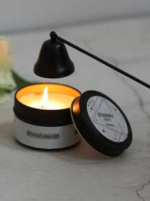 1pc Metal Candle Snuffer, Black Long Handle Bell Design Wick Flame Snuffer, Candle Accessory For Household - Black - View 5