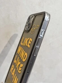 Funda para móvil con estampado de letra - Amarillo - Ver 4