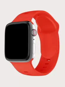 矽膠錶帶適用於Apple Watch - 紅色 - 查看 1