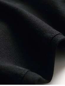 ROMWE MEN Quần Jeans Nam Nghề thêu Bị tách Hoa - màu đen - Xem 5